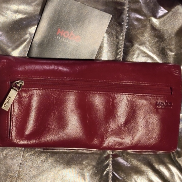 HOBO Burgundy Leather wallet - Picture 1 of 13